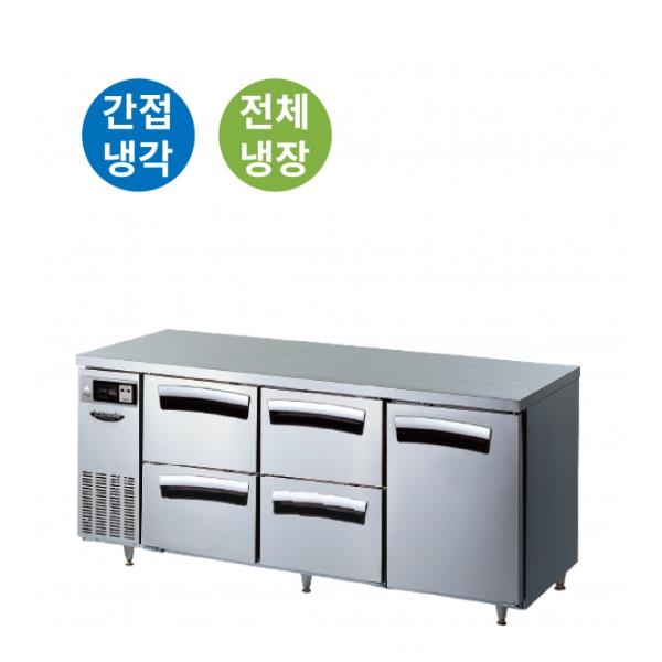 CI_[라셀르] 간냉식 테이블 냉장고 512L (올스텐) (LT-1834R)
